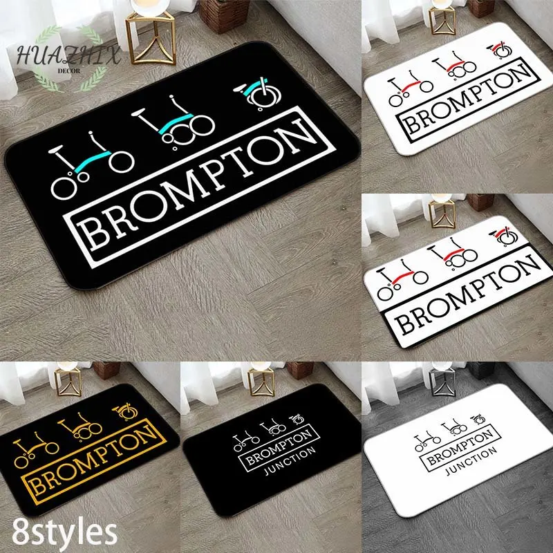 

Brompton Mats Bicycle Living Room Bathroom Kitchen Areas Rugs Home Entrance Floor Non-Slip Carpet Modern Style Door Footpad