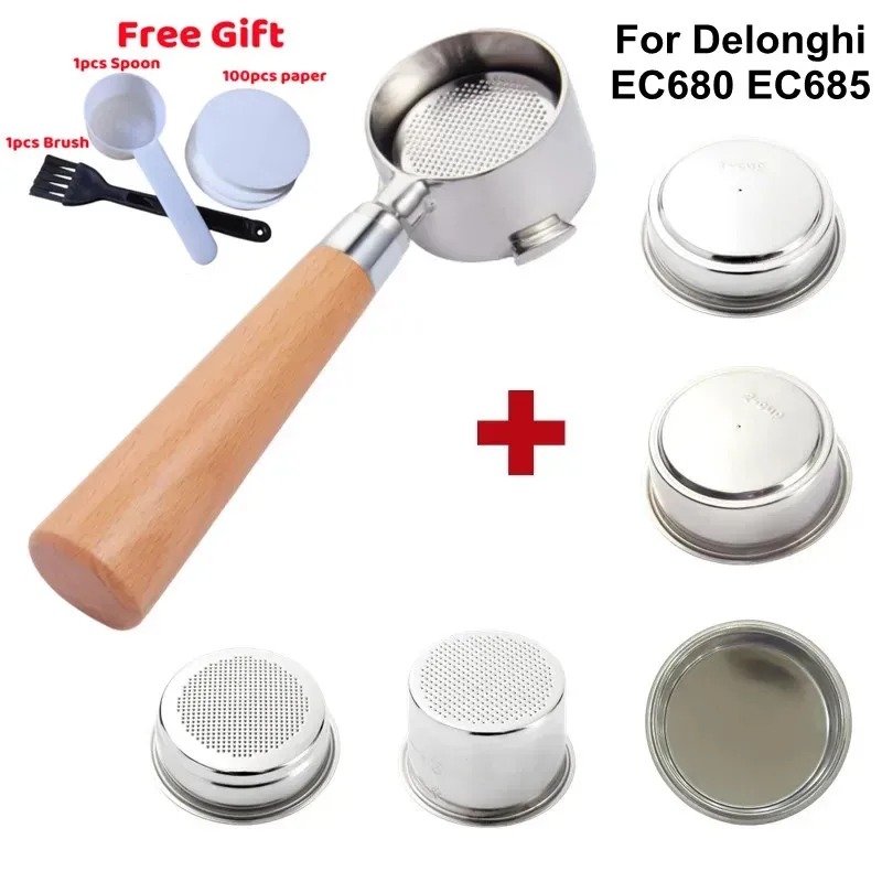 BottomlessPortafilterforDelonghiEC680EC685NonPressurizedFilter