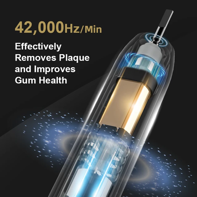Sonic Electric Toothbrush Adult Smart Timing Tooth Brush Teeth Whitening Fast USB Rechargeable Toothbrush with Replacement Head 5