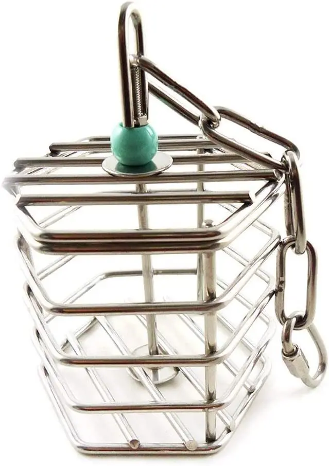 Forager Puzzle Foraging Cage Fruit Bird Toy Parrot Bite Toy Stainless steel parrot toy,bird toy