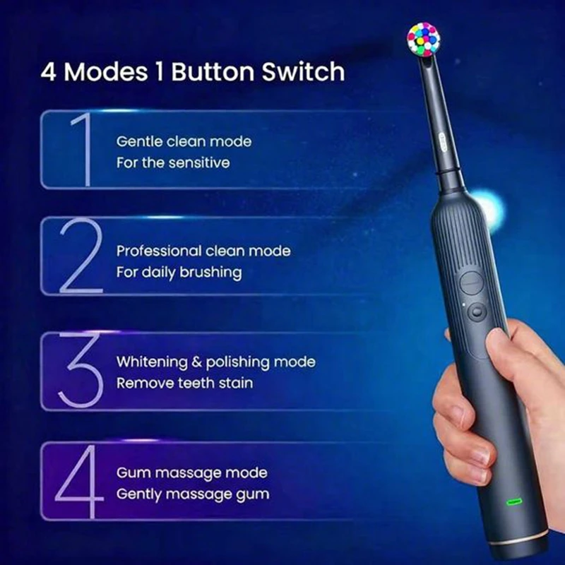 Compatible with Oral B Intelligent Rotating Electric Toothbrush Waterproof Rechargeable Rotary Smart Toothbrush electric toothbrush