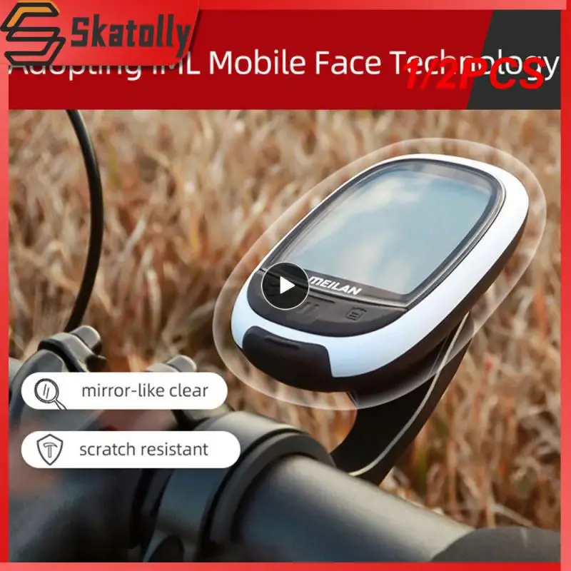 

1/2PCS Oval M2 Bike GPS Computer Odometer Navigation ANT+ Cycling Support Connect With Cadence Heart Rate Round Shape Meter