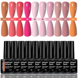 Vibrant Solid Color Gel Nail Polish Set - Long - Lasting Shine for Home & Salon Use, Semi - Permanent Soak Off Formula (Orange)