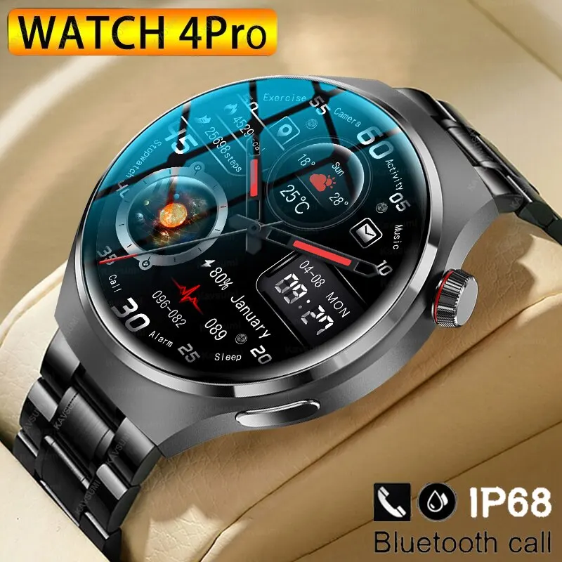 For Huawei Watch 4 Pro NFC Smart Watch Men GT4 Pro AMOLED 360*360 HD Screen  Blood Sugar BT Call IP68 Waterproof SmartWatch 2023 - AliExpress