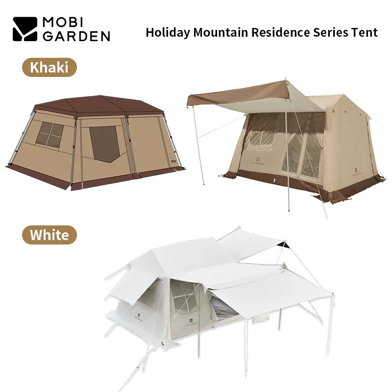 

MOBI GARDEN Outdoor Camping Quick Automatic Tent Holiday Mountain Residence 5.9/vinyl/13 One-touch 2-4 Person Rooftop House Pop