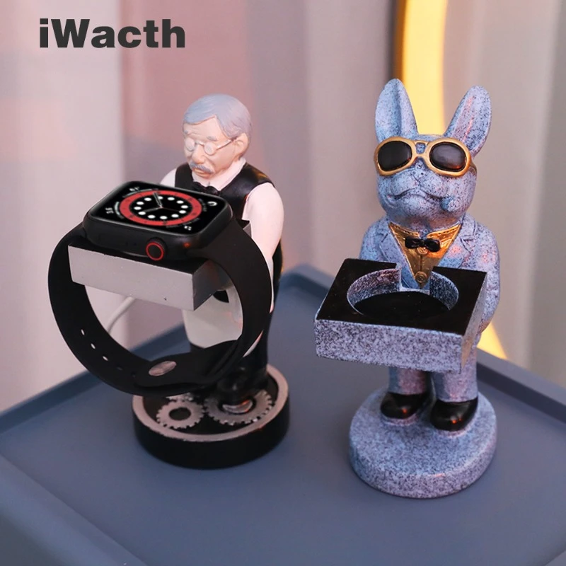 Creative Watch Holders Stand Resin Personalized Dial Holder Smart Watch Storage Organizer Apple Watches Charger Disc Accessories