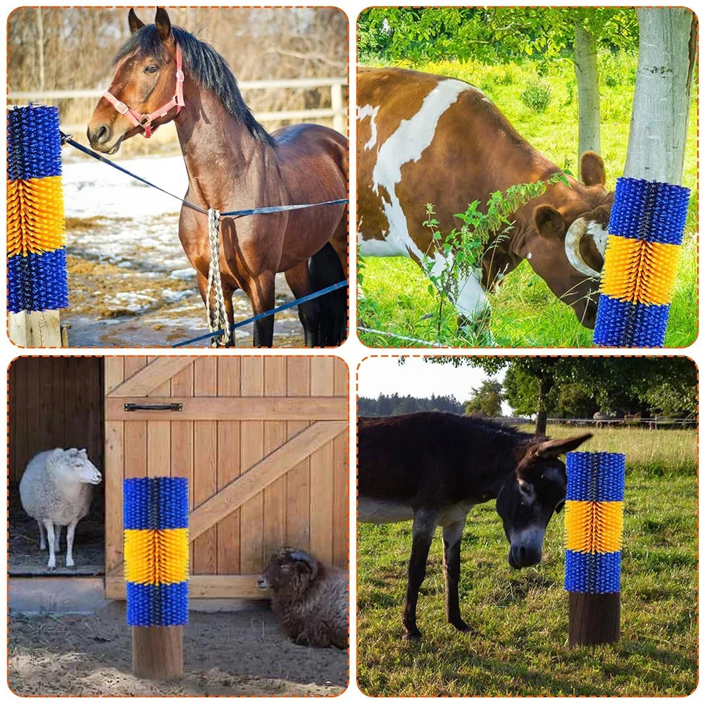 Cow Horse Goat Livestock Brush Massage Grooming Brush Livestock Scratching Brush Suitable for Livestock Horse Cattle Sheep Pig