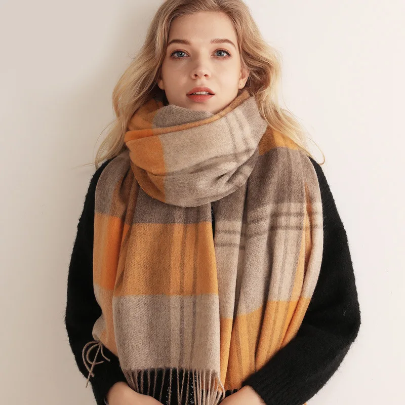 LumiSyne Hiver Chaud Écharpe Châle En Cachemire Pour Femmes