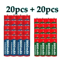 New 1.5V AA 9800+1.5V AAA 8800 1.5VA Rechargeable Battery, Suitable for Watch Toy Camera AAA Rechargeable Battery 1