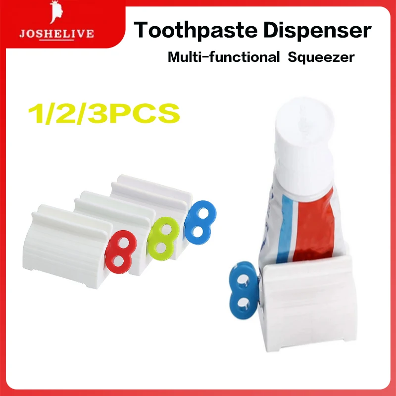 1/2/3PCS Toothpaste Squeezer Tooth Paste Holder Oral Care Bathroom Tools Tube Cosmetics Press Facial Cleanser Rolling Squeezing