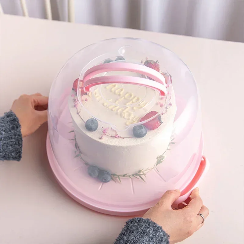 Kitchen Storage Box Transparent Portable Cake Box Food Fresh-Keeping Refrigerator Anti-cross Smell