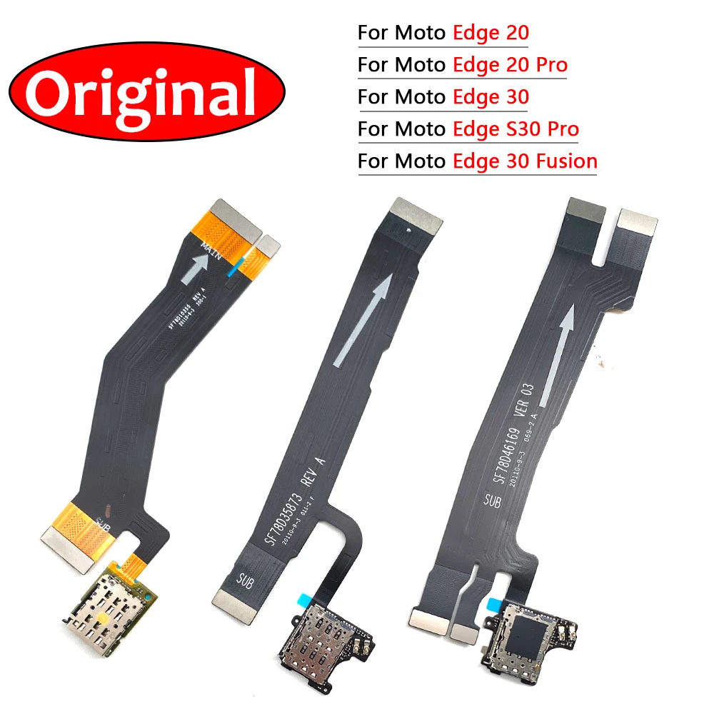 

Original For Moto Edge 20 Pro Edge 30 Fusion S30 Pro Main Board Mainboard Motherboard LCD Connector Flex Cable Replacement Parts