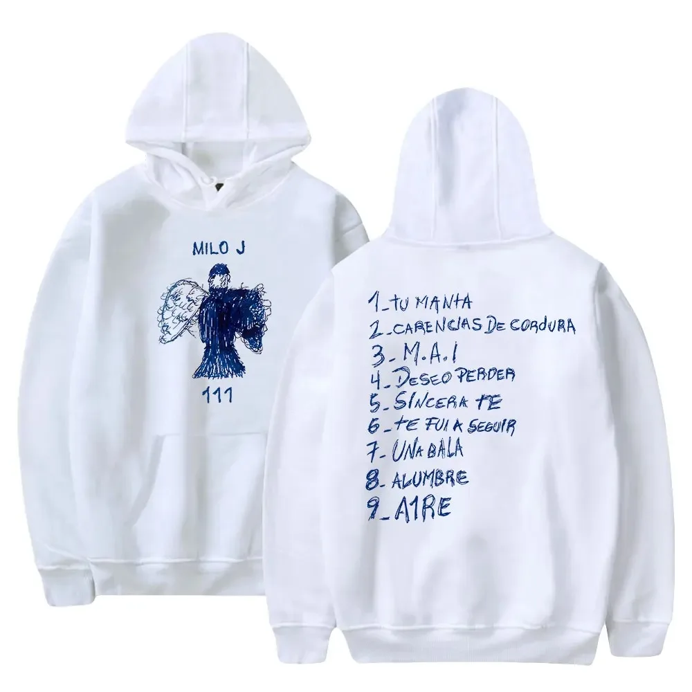 Moletom Milo J para homens e mulheres, pulôver de manga comprida, moletons com capuz, streetwear casual unissex, roupas da moda