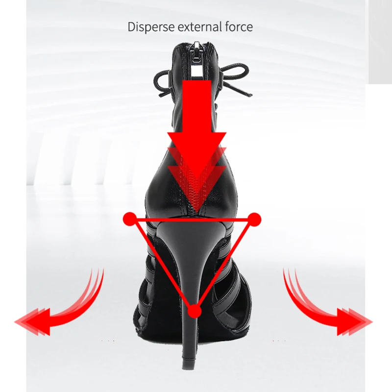 Woman Black Lace Up Dancing Shoes Girls Suede Leather Modern Jazz  Practice Dance Heels Girls  Summmer Stiletto Shoe 7.5cm-11cm