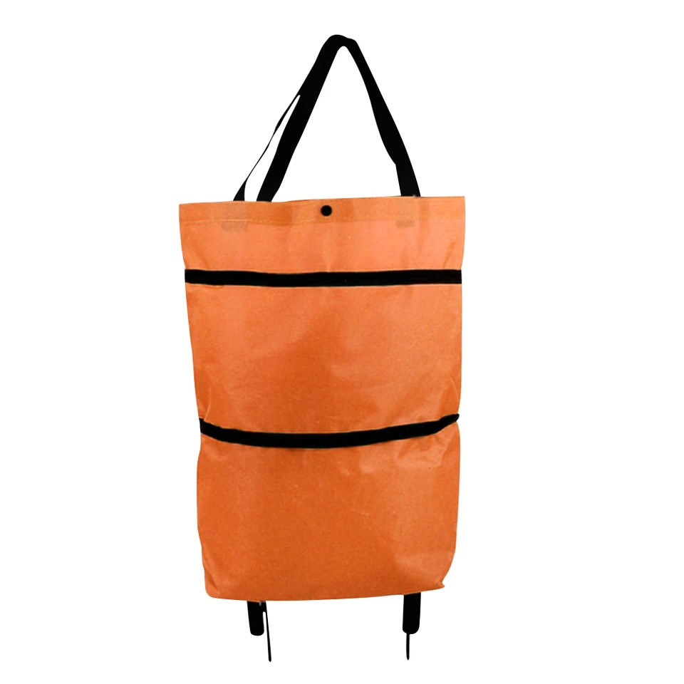 Portable Folding Shopping Trolley Bag with Wheels