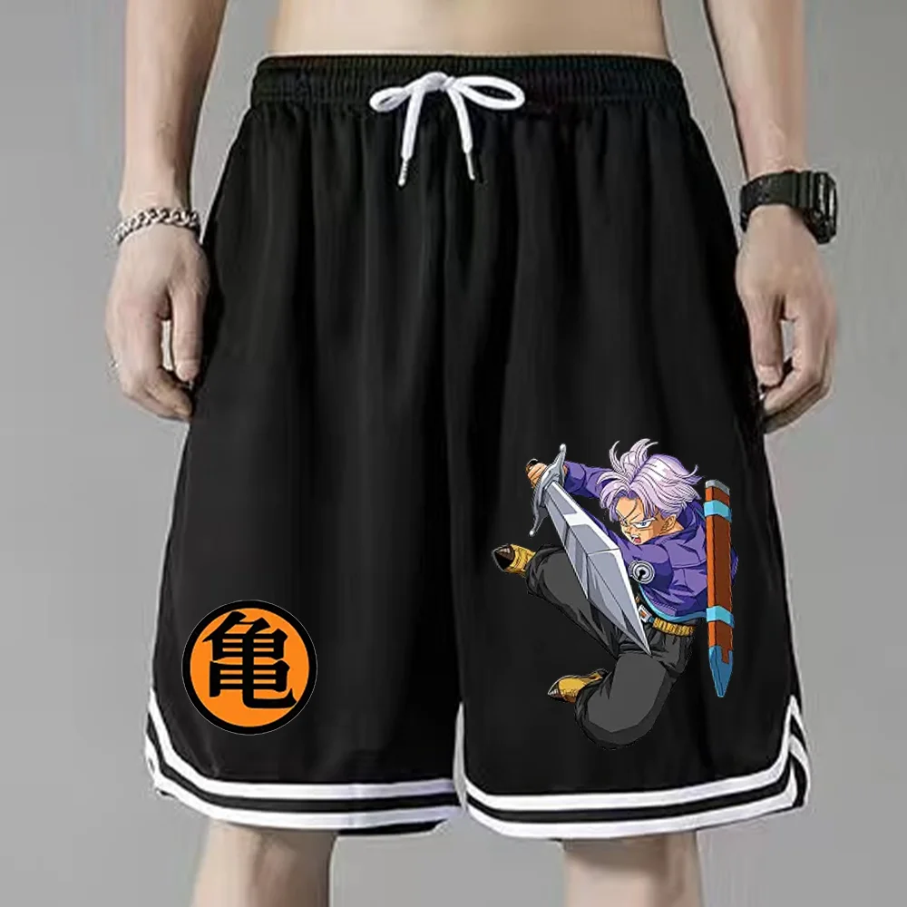 thumbnail image 1 of Pantalones cortos con estampado de Anime Dragon Ball, cómodos, transpirables, para correr, Goku, Torankusu, Son Gohan, pantalones deportivos de secado rápido para playa, 1 of 5