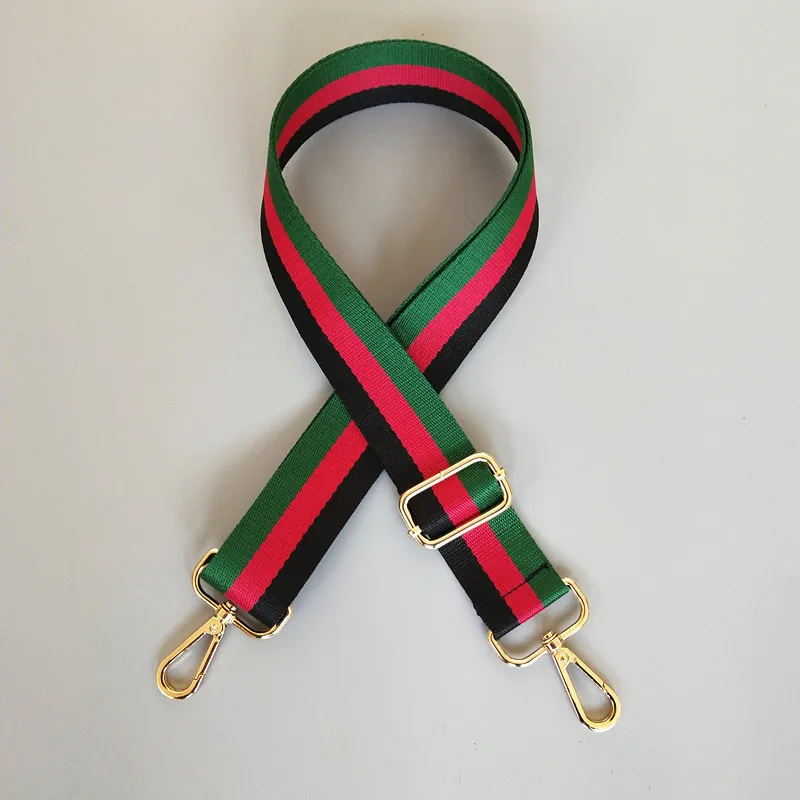 Colorful Versatile Adjustable Striped Shoulder Strap Bag Accessory