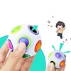 Rainbow Puzzle Ball Magic Speed Cube Ball Fun Stress Reliever Magic Ball Sensory Toys Puzzle Fidget Ball for Kids Autism Adults 1