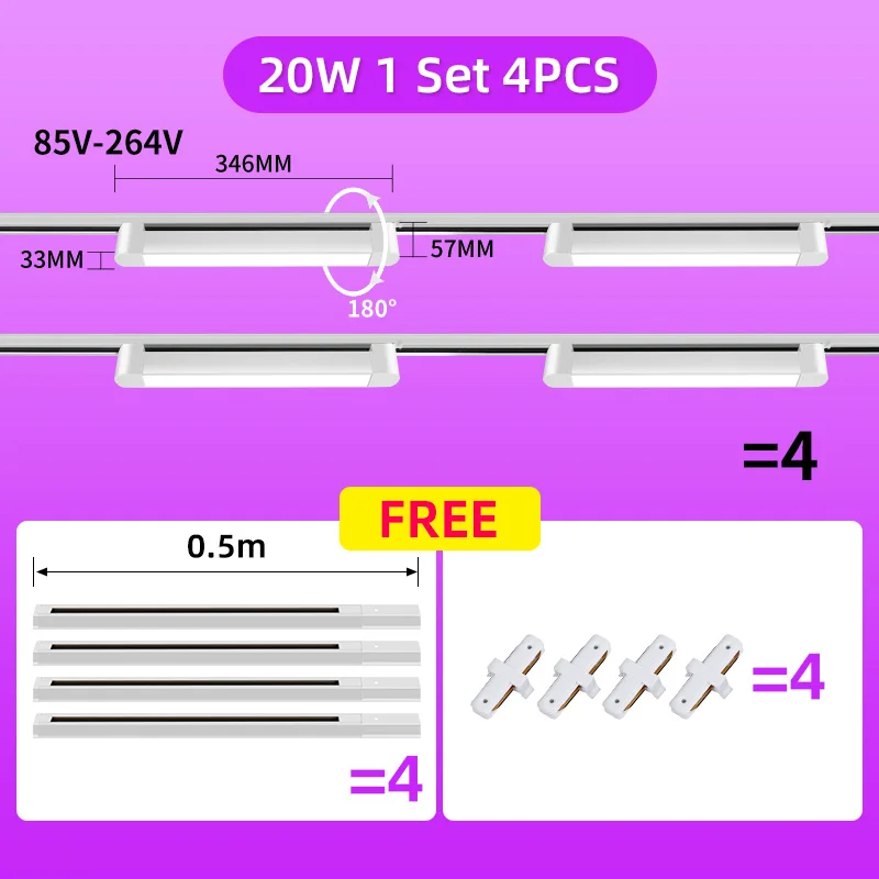 4PCS 20W White-Set