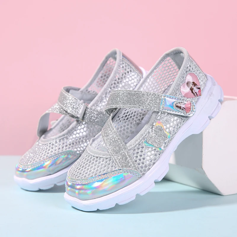 Girls Sandals Cartoon Sweet Soft Sole Children Beach Shoes Children's Summer Floral Sandals Princess Shoes Fashion Cute - 2