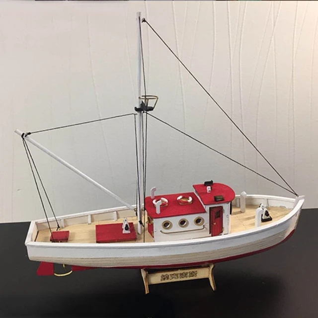 1/50 NAXOS Static Version Simulation Fishing Boat Model Kit Wooden