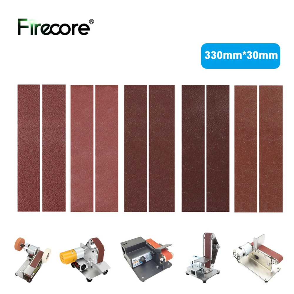Sanding Belts 10/20/30PCS/Set 330*30mm 120-1000 Grits Bands Wood Soft Metal Polishing Sandpaper Abrasive Belt Sander