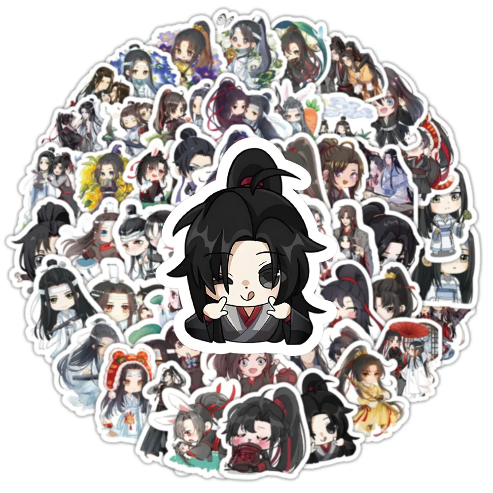 100PCS Mo Dao Zu Shi 애니메이션 스티커 수중 세계 낙서 장식 노트북 가방 기타 냉장고 전화 데칼