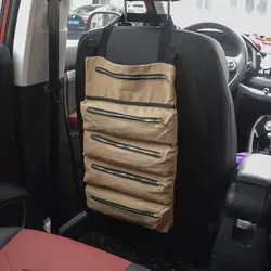 Tool Roll Bag Heavy-Duty Large Canvas Roll Up Tool Bag Organizer Multi Purpose Tool Organizer For Car Pliers Electrician Tools