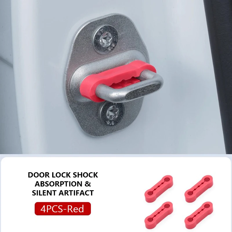 4-Piece Universal Car Door Soundproofing and Anti-Vibration Cushion Set