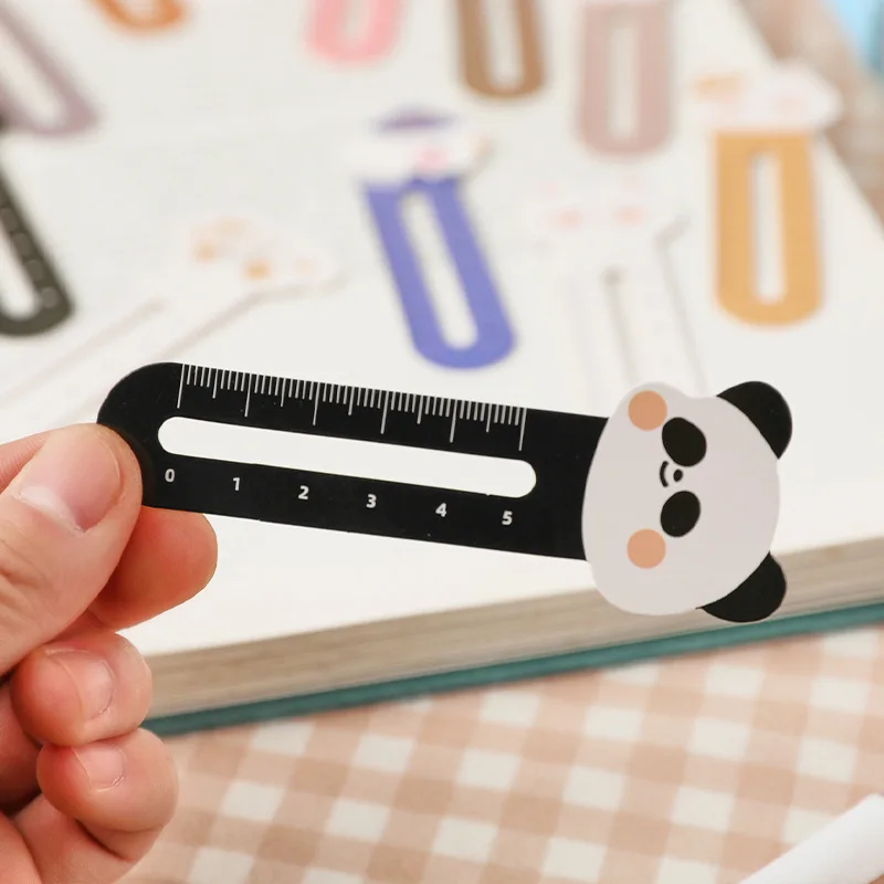 30pcs/box Kawaii Bookmarks Creative Scale Rulers Notebook Page Holder Korean Stationery Reading Tools
