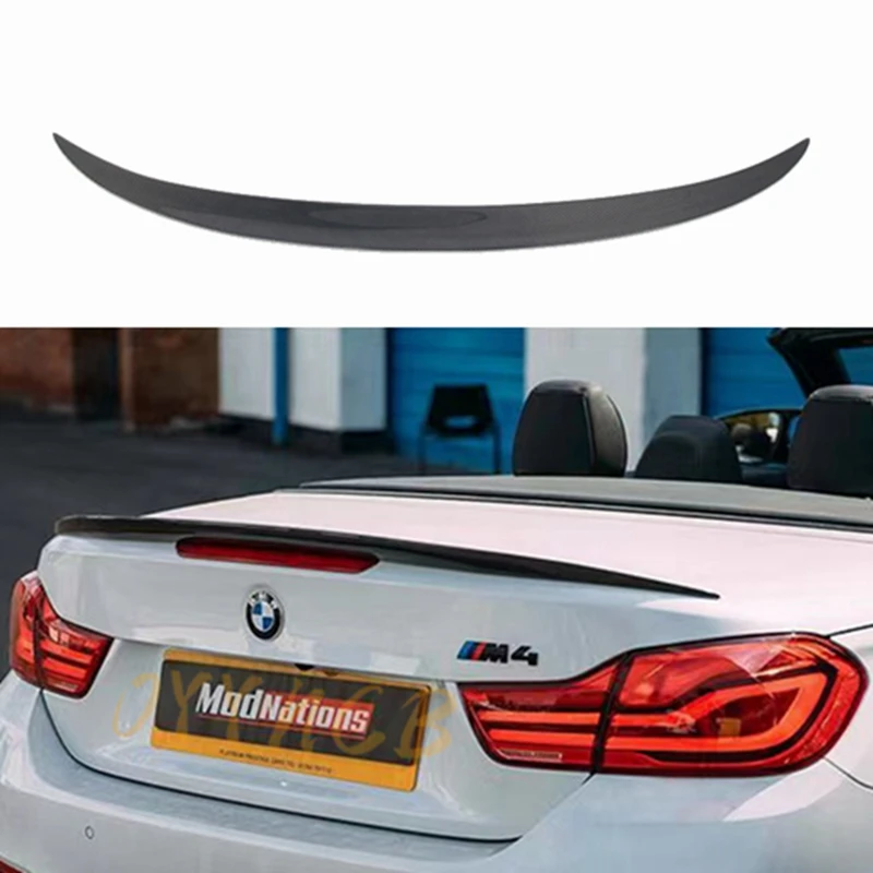 

FOR BMW 4 Series F33&M4 F83 Convertible P Style Carbon fiber Rear Spoiler Trunk wing 2013-2020 FRP Forged carbon