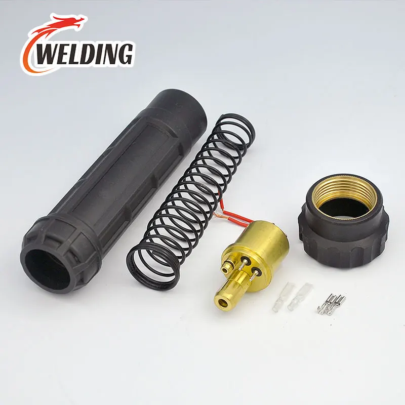 Kit Adattatore Euro Per Torcia TIG/MIG – Raccordo In Ottone Con Impugnatura E Molla – Conversione Per Saldatrici - 4