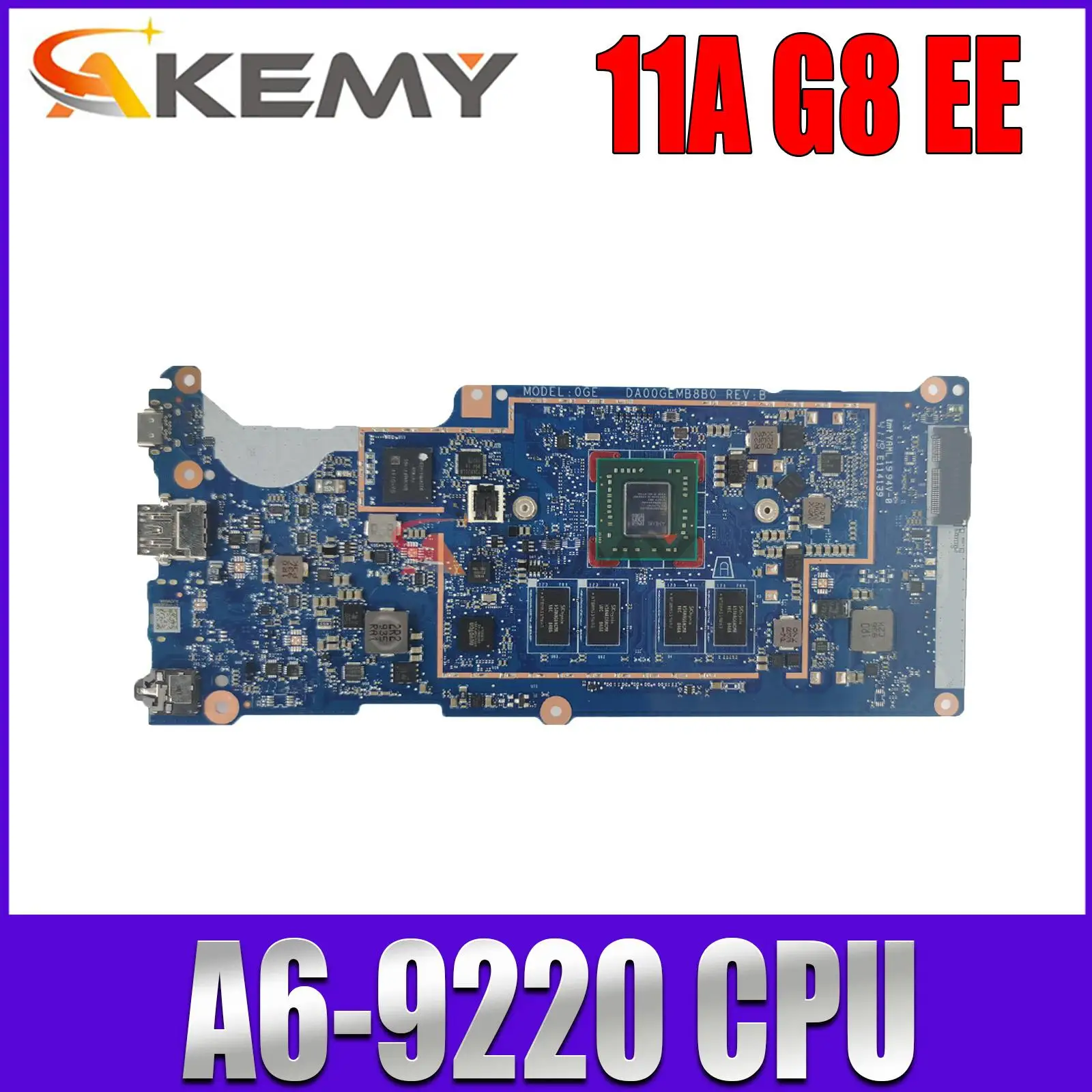 

Материнская плата DA00GEMB8C0 DA00GEMB8B0 для ноутбука HP CHROME 11A G8 EE с процессором A6-9220 и ОЗУ 4 Гб