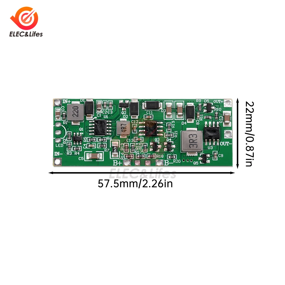 DC 12V 36W 3A UPS Power Supply Module Uninterruptible Power Control Board 3S Charging Step Up Protection Module dc power supply uninterruptible power supply portable ups mini ups