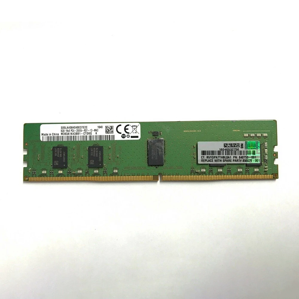 1PCS Server Memory For HP 840755-091 815097-B21 850879-001 8GB DDR4 2666 1RX8 PC4-2666V-R ECC 6 1PCS Server Memory For HP 840755-091 815097-B21 850879-001 8GB DDR4 2666 1RX8 PC4-2666V-R ECC - Image 4