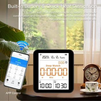 WIFI Air Quality Monitor CO2 Detector Real Time Monitoring 20