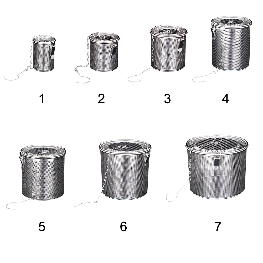 Cooking strainers Filtering Food Strainer Fine Mesh Kitchen Tool Hot Pot Seasoning Bag Stainless Steel Home Slag Separation Brine Colander Cooking
