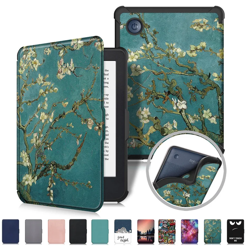 Cover Ereader Dipinta Per Coque Kobo Clara 2E 2022 Custodia 6 "Custodia Antiurto In Pelle Pu Per Funda Kobo Clara 2E Sleep Cover Hoesje