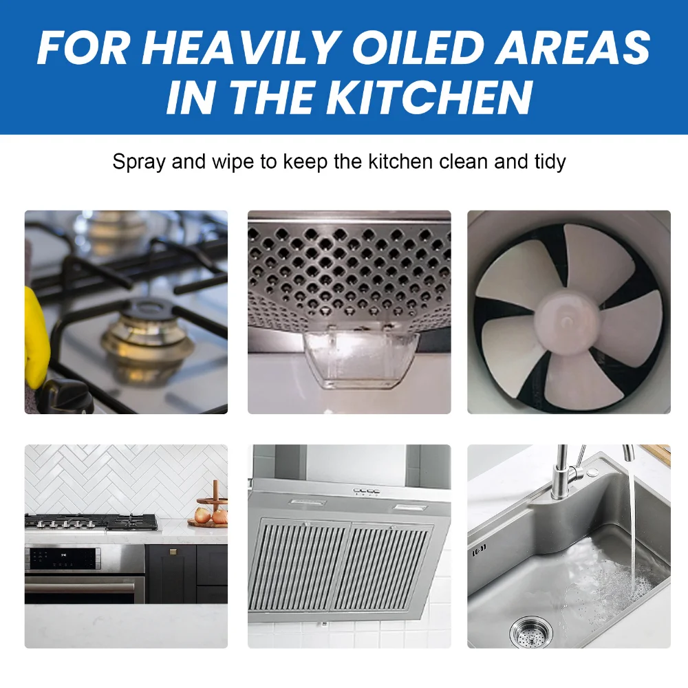 Eco-friendly Kitchen Oil Cleaning Tablets 10 Tablets Hood Stove Kitchenware Heavy Oil Dirt Stain Cleaner Household Cleaning