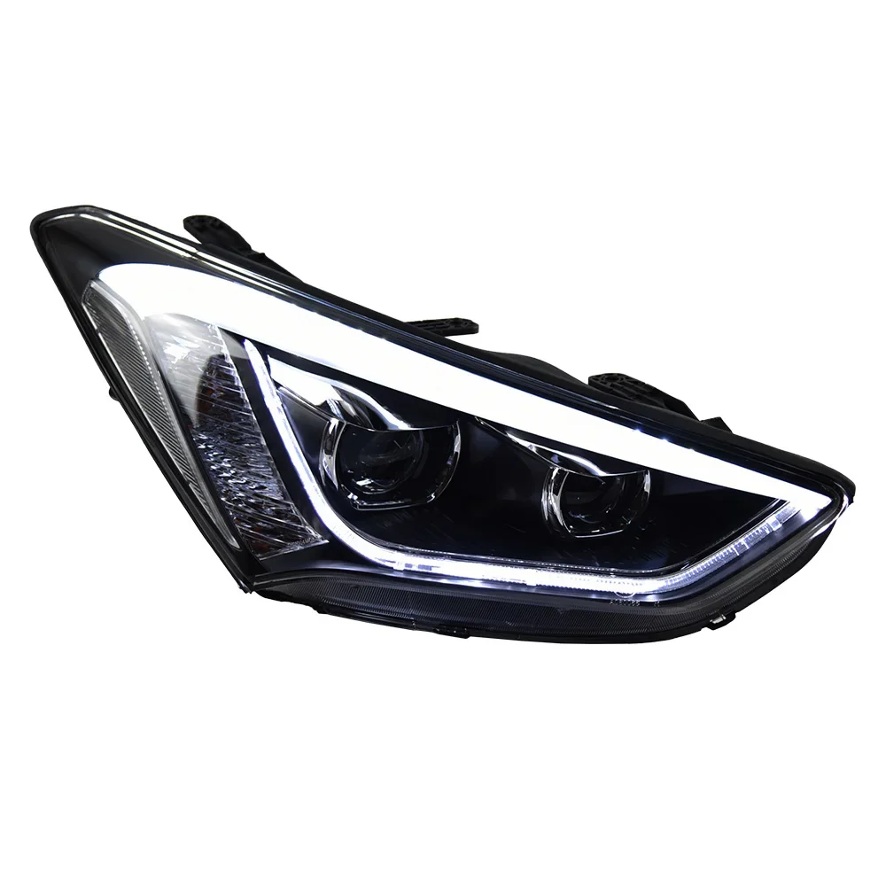 

Car Styling Head Lamp for Hyundai IX45 Headlight Projector Lens Land Rover 2013-2016 Dynamic Signal Drl Automotive Accessories