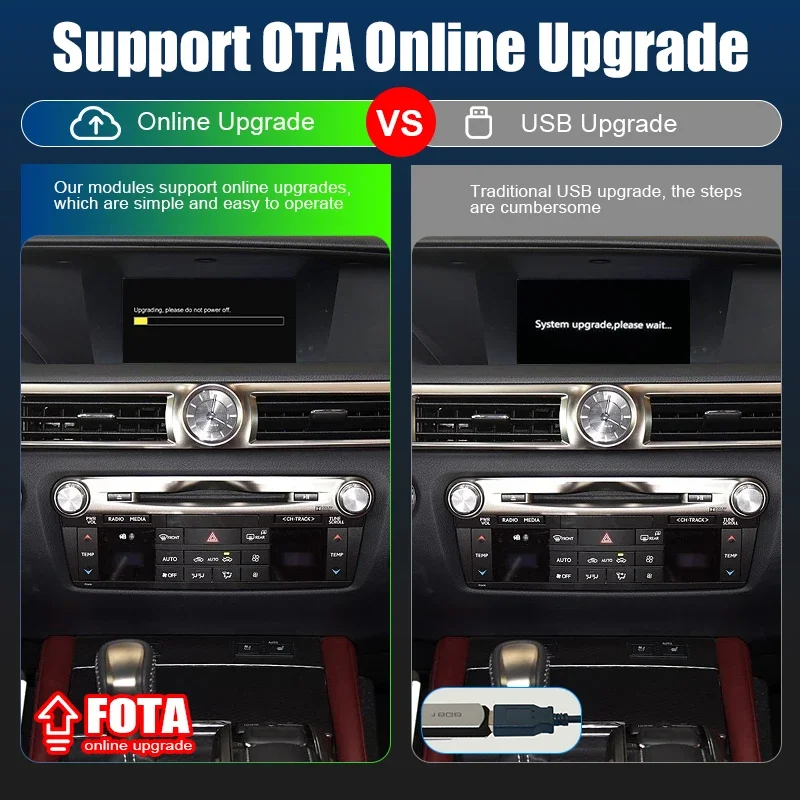 レクサス GS 2015-2017用ワイヤレスCarPlayインターフェース、Android