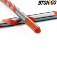 STONEGO 5 pièces forets multifonctionnels carreaux de mur en céramique marbre verre trou de poinçonnage scie de travail forets 6mm/8mm/10mm/12mm 5