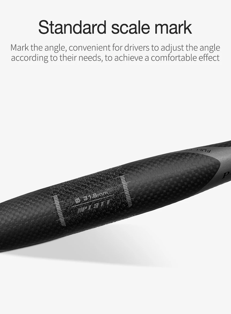 Brandneuer Mountainbike-Lenker aus 3K-Vollcarbon, Carbon-Fahrradlenker, flacher MTB-Lenker, 31,8*600-760mm, kostenloser Versand – Detail 10