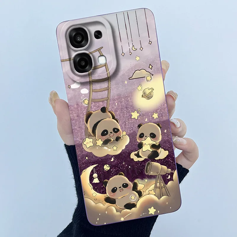 Cute Panda & Sweet Cats Silicone Soft Protective Case - Stylish & Durable Cover