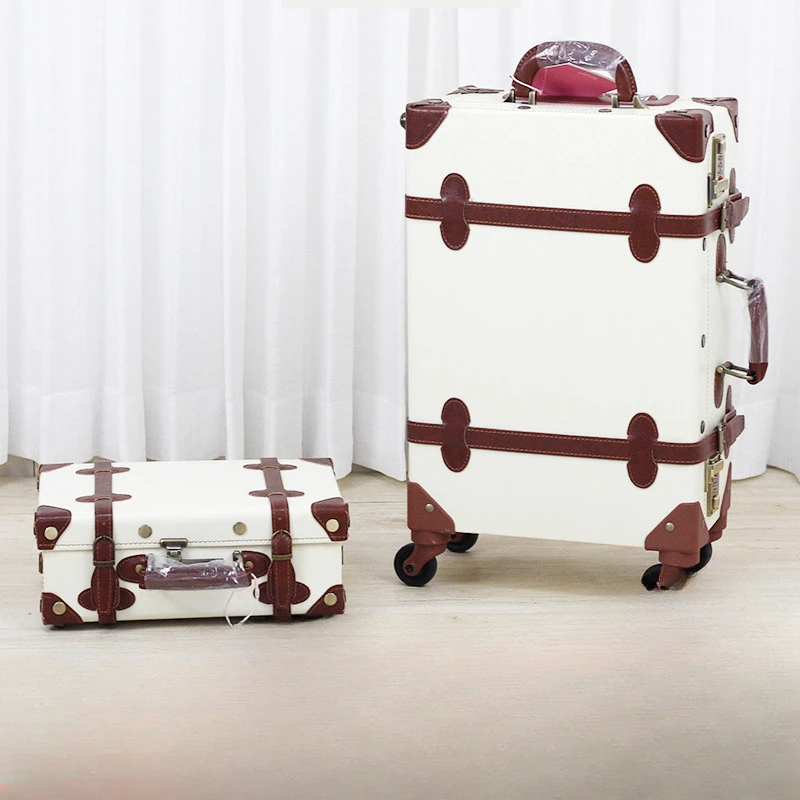 Suitcase Large Size Luggage Capacity LuggageTravel  Suitcase With Wheels 20-Inch Trolley Case Carry On Fashion Retro