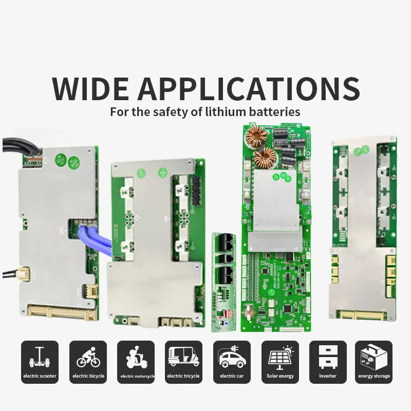 JBD BMS 리튬 이온 스마트 BMS, 온도 센서 기능 밸런스 보드, 리튬 배터리용, 4S LiFePo4, 12V, 3S, 100A, 150A, 200A, BT UART, RS485