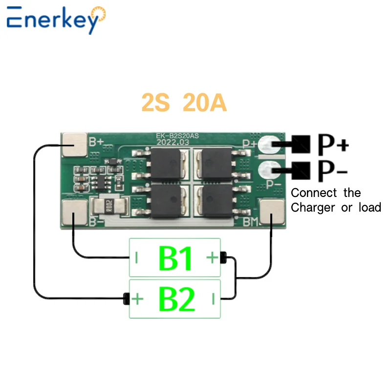 Фото Enerkey, оптовая продажа, 2S 20A 30A, защитная плата зарядного устройства литий-ионной литиевой батареи BMS №2