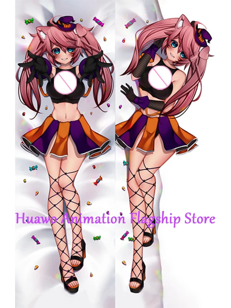 

Dakimakura Anime Pillow Cover PeachyKittyVR Double Sided Print 2Way Cushion Cover Xmas Gifts