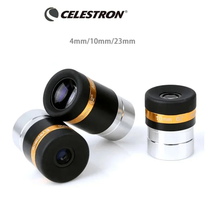 Celestron 62 Graden Asferisch High-Definition Oculair 4/10/23Mm Volledig Gecoat Voor 1.25 