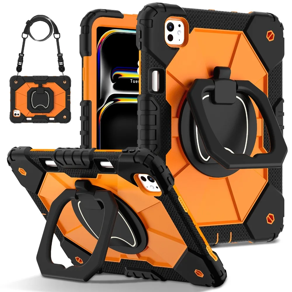 Shockproof Rotating Stand Tablet Case with Enhanced Protection